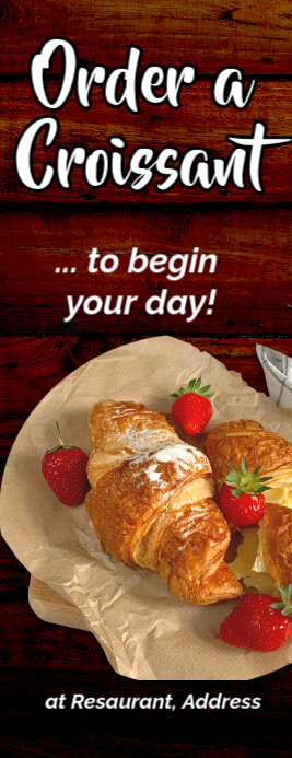 Croissant, Half page Isigamu Sekhasi Lencwadi template