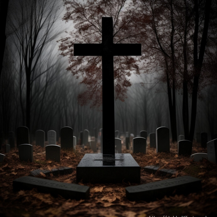 Cross and grave and horror Template | PosterMyWall