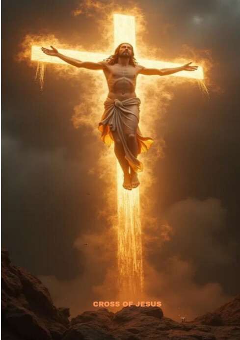 Cross of Jesus A4 template