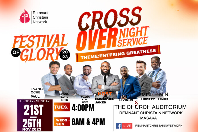 CROSS OVER Template | PosterMyWall