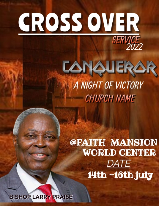 Cross over Flyer (US Letter) template