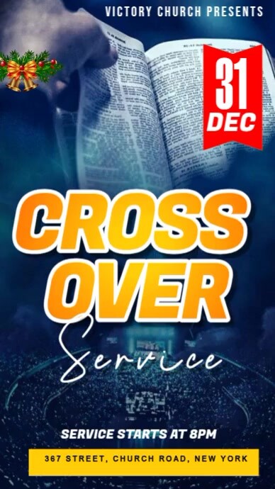 cross over Instagram Story template
