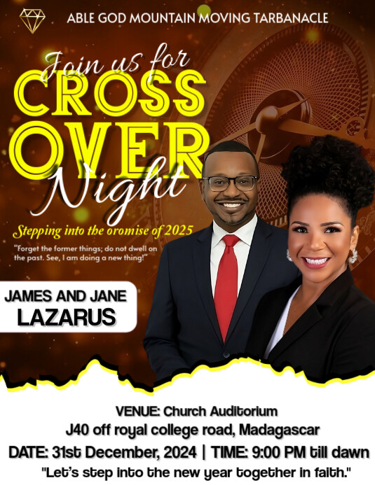 Cross over Flyer (US Letter) template