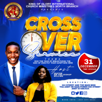 cross over Instagram Post template