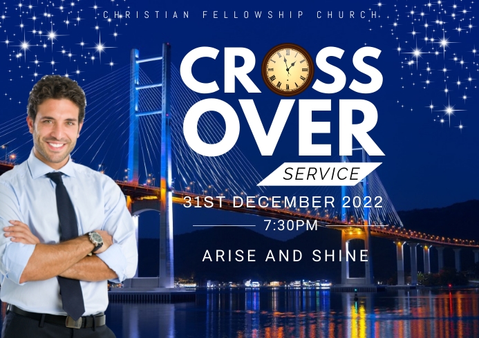 CROSS OVER SERVICE Template | PosterMyWall