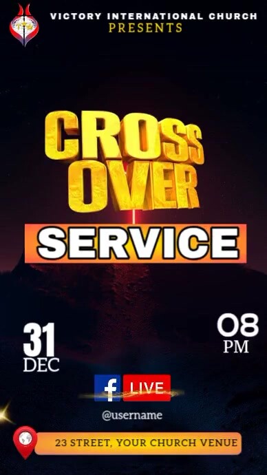 cross over service Instagram Story template