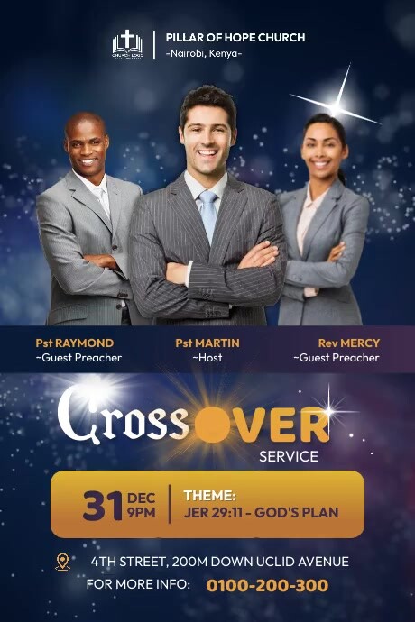 Cross over service Template | PosterMyWall
