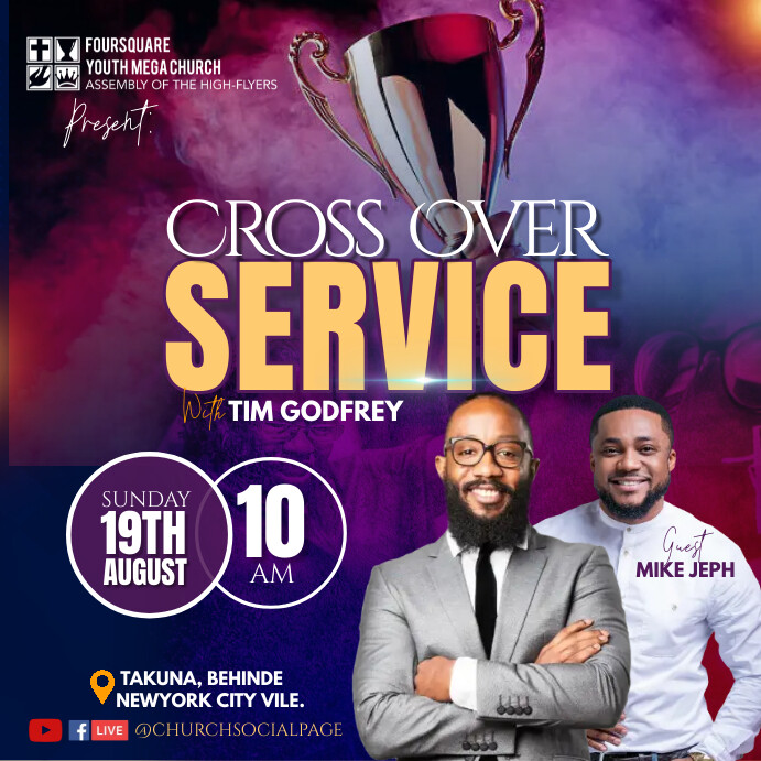 Cross over service Template | PosterMyWall