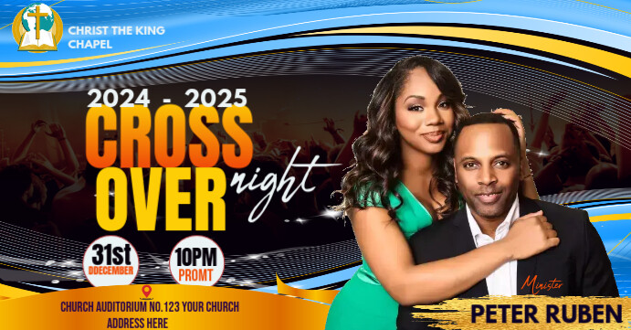 CROSS OVER SERVICE Facebook Event Cover template