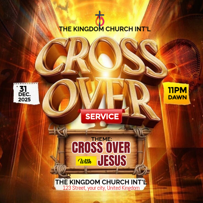 Cross over service Template | PosterMyWall