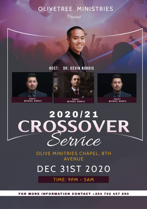 CROSS OVER SERVICE flyer Template | PosterMyWall