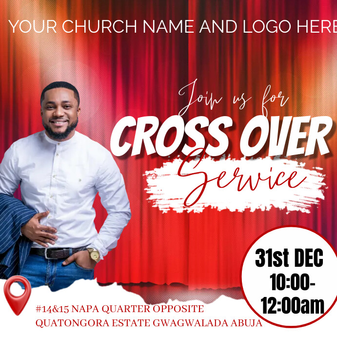 Cross over service flyer Template | PosterMyWall