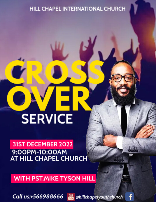 cross over service flyer template (1) Рекламная листовка (US Letter)
