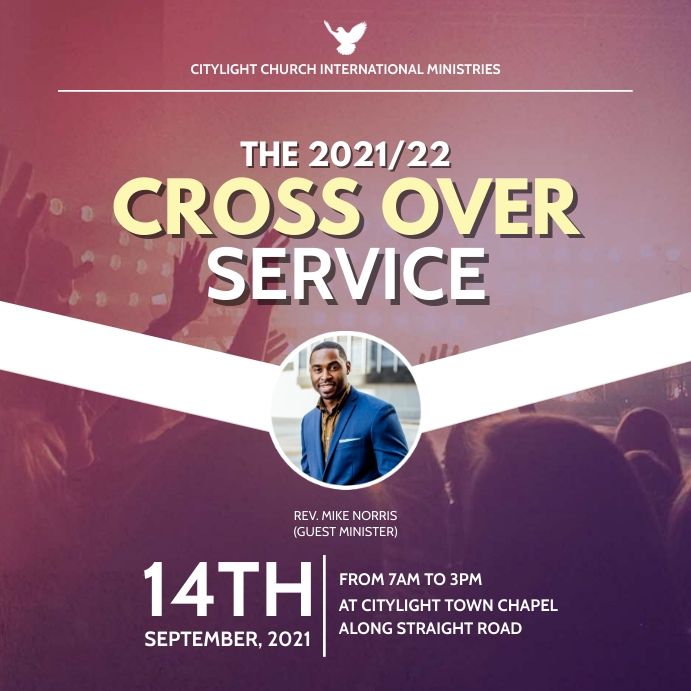 Copy of cross over service poster PosterMyWall