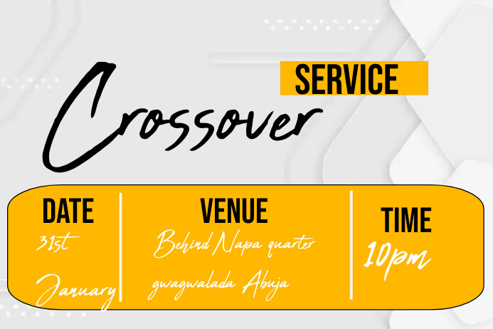 Cross overnight Template | PosterMyWall