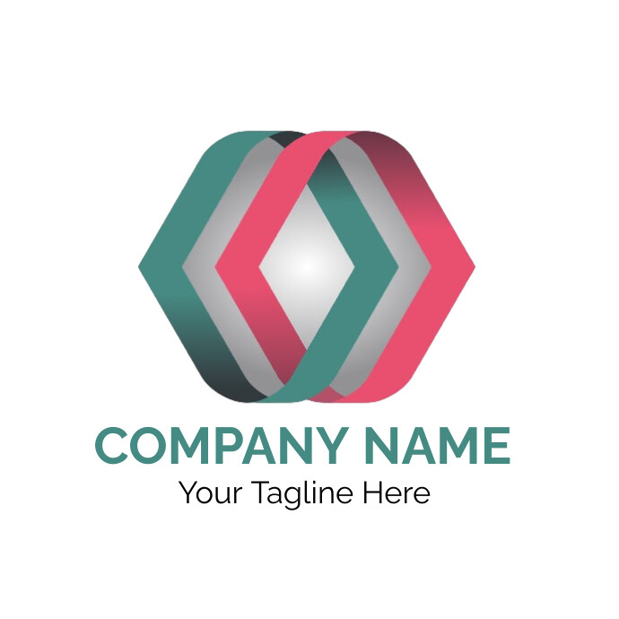 Crossed Ribbons Logo For Business | Company L Template | PosterMyWall