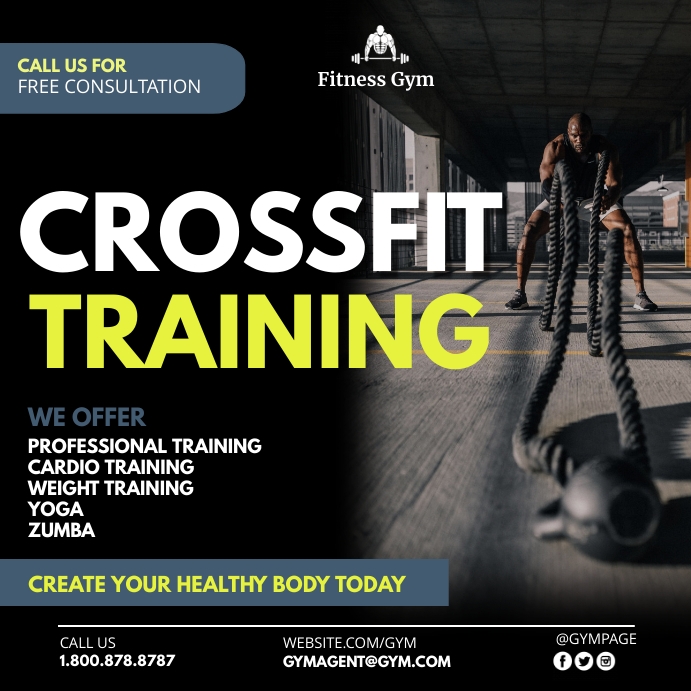 Crossfit Posts Crossfit Template | PosterMyWall