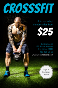 customizable design templates for crossfit postermywall