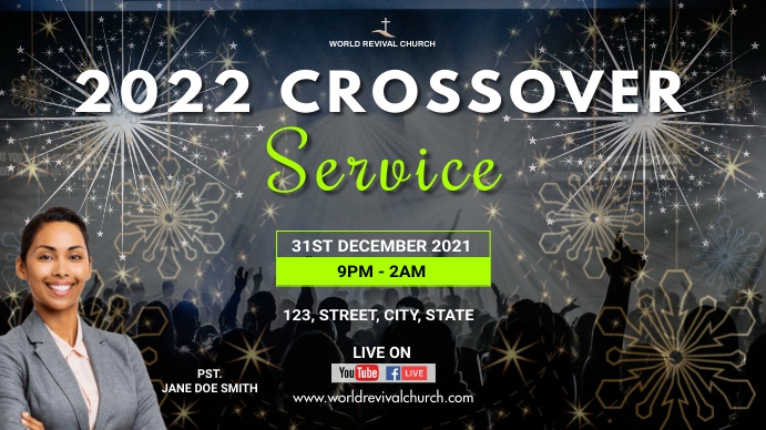 Copy of Crossover Church service | PosterMyWall