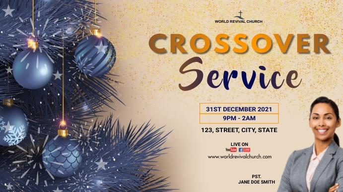 Copy of Crossover Church service | PosterMyWall