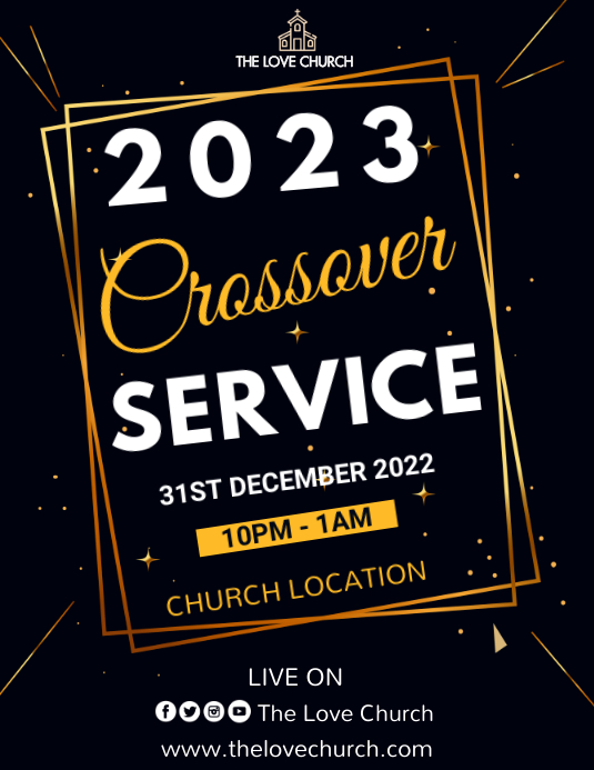 Copy of Crossover Church Service | PosterMyWall
