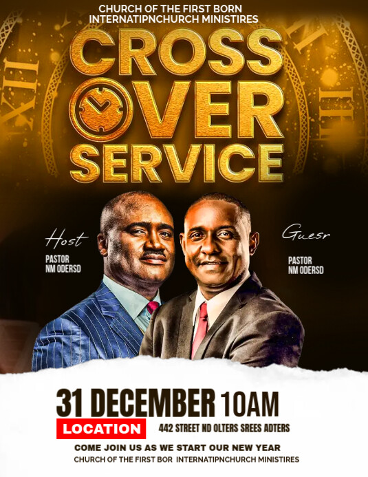 Crossover Flyer (US Letter) template