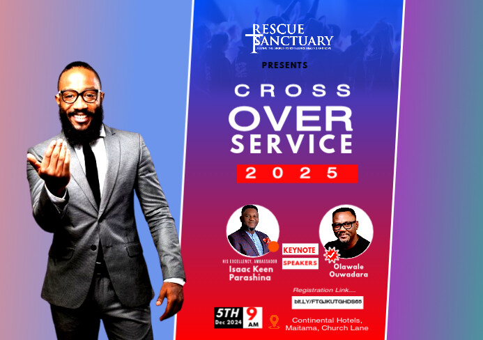 crossover event flyer A5 template