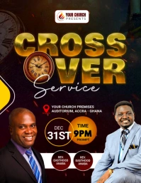 Crossover flyer template