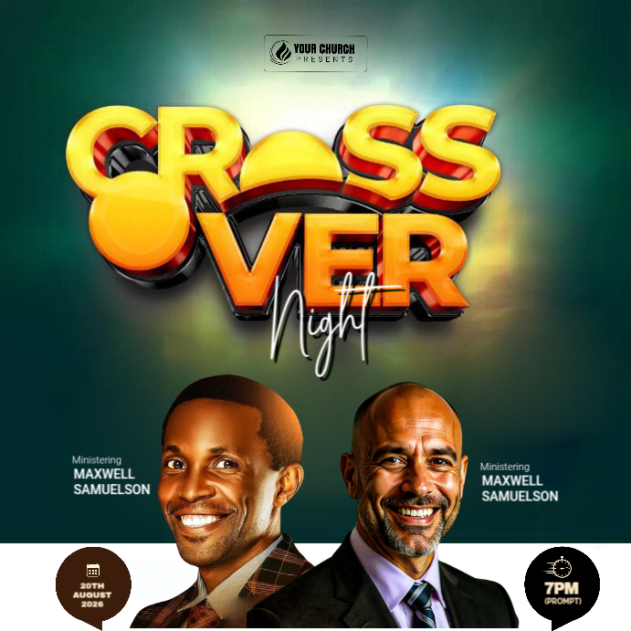 crossover flyer Instagram Post template