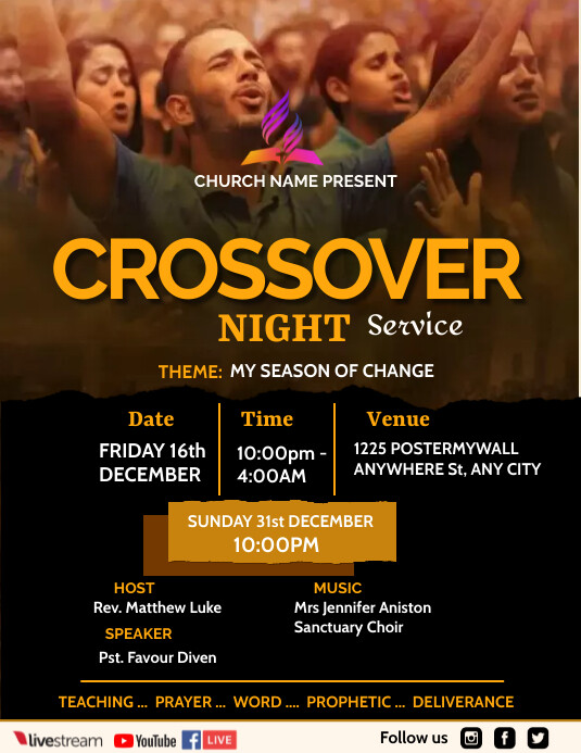 Crossover Service Flyer Design