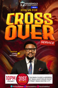 Crossover night church service Template | PosterMyWall