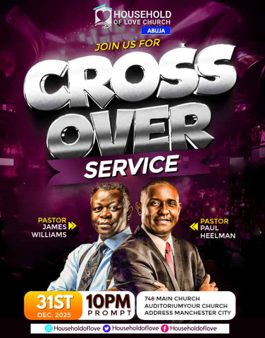 Copy of Crossover night church service | PosterMyWall