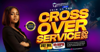 Crossover night church service Facebook Shared Image template