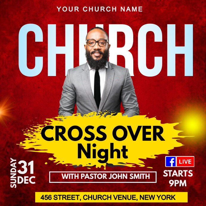 crossover night Template PosterMyWall