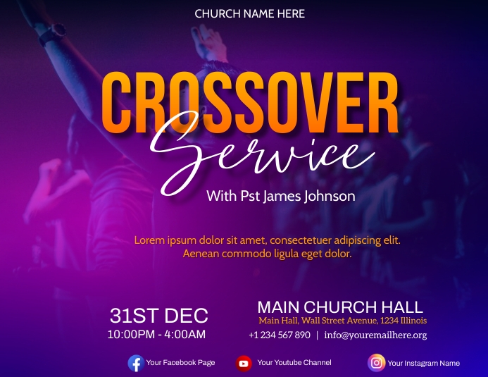 crossover service Template | PosterMyWall