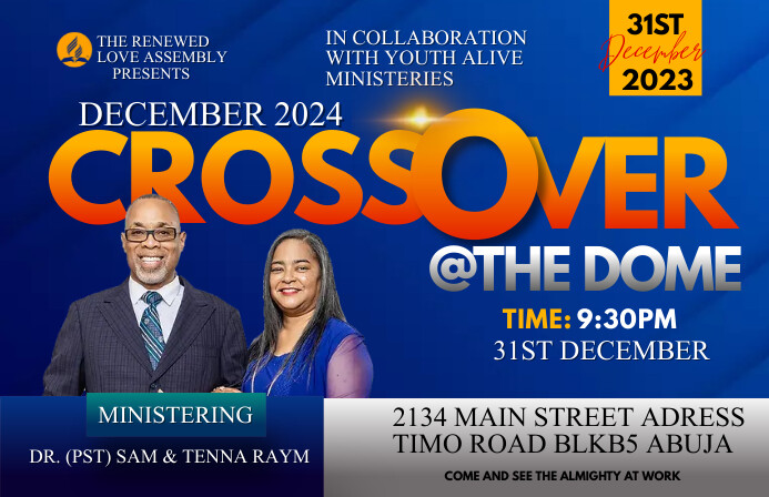 CROSSOVER SERVICE Template | PosterMyWall