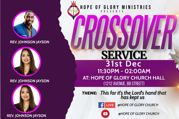 Crossover service Template | PosterMyWall