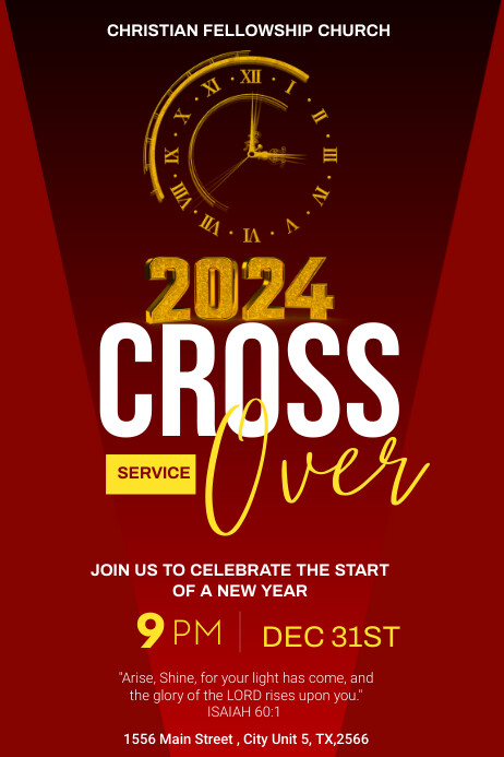 CROSSOVER SERVICE Template | PosterMyWall