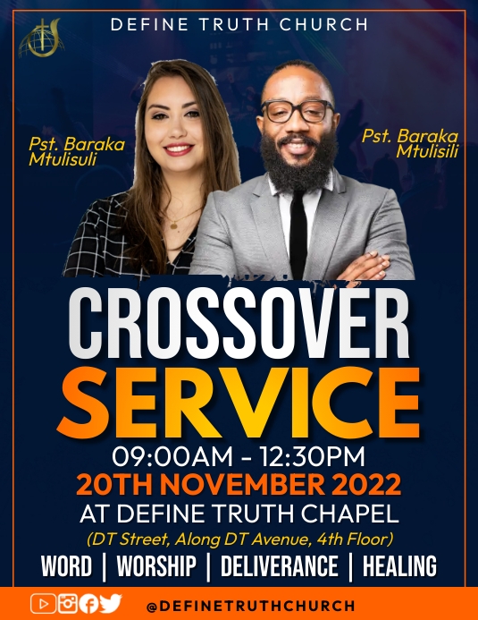 Crossover Service Template | PosterMyWall