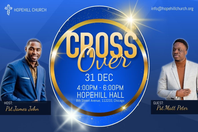 crossover service flyer Template | PosterMyWall