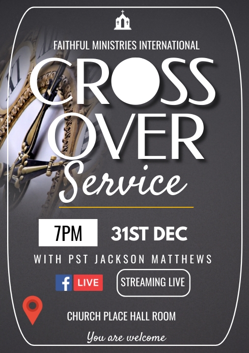 Crossover Service Flyer Template | PosterMyWall