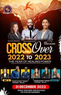 crossover service flyer Half Page Wide template