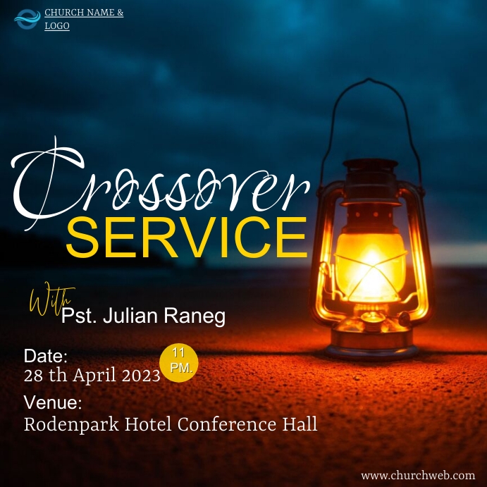 Copy of Crossover service flyer | PosterMyWall