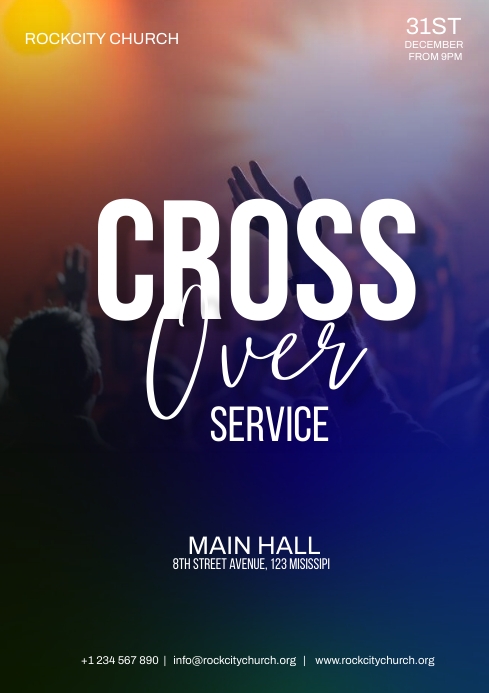 crossover service flyer Template | PosterMyWall