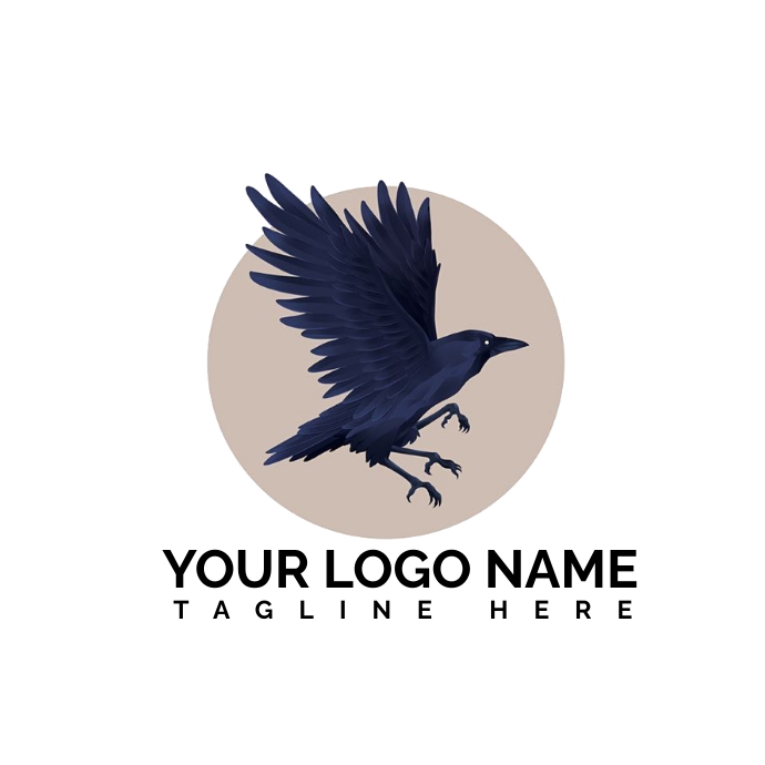 Crows Logo Drawing Tutorial crow logo Template | PosterMyWall