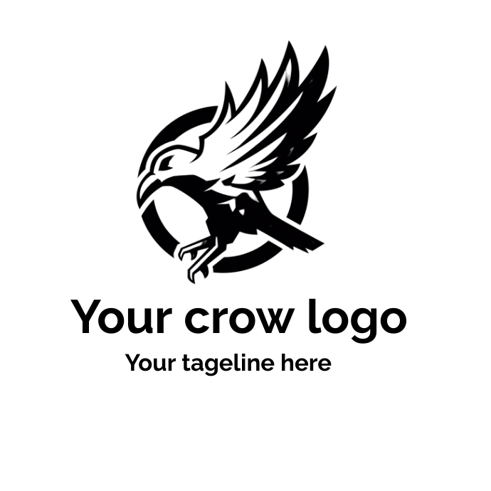 Crow logo Template PosterMyWall