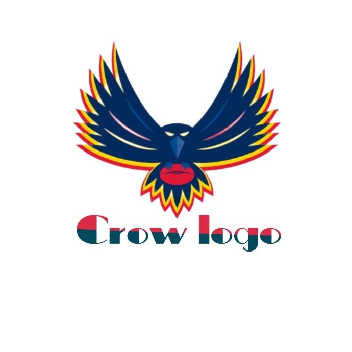 Crows Logo Drawing Tutorial crow logo Template | PosterMyWall
