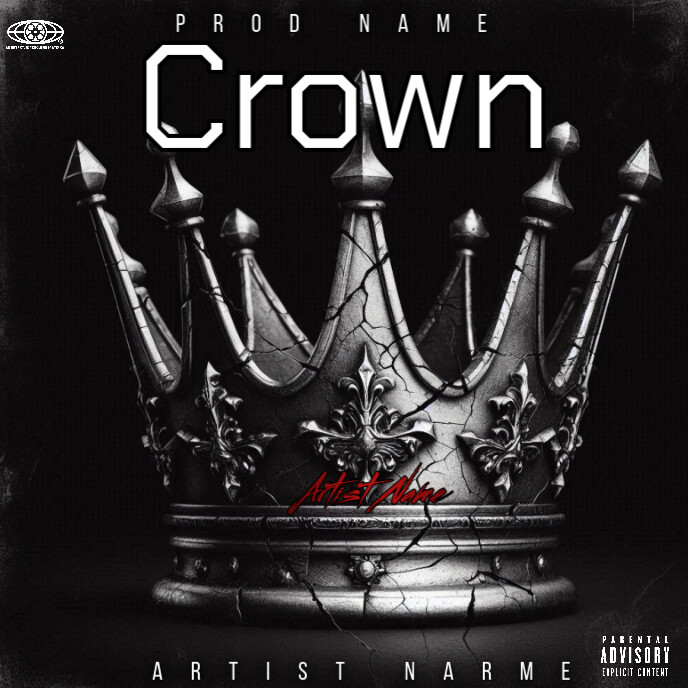Crown mixtape cover Capa de álbum template