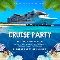 Cruise Party Instagram-Beitrag template