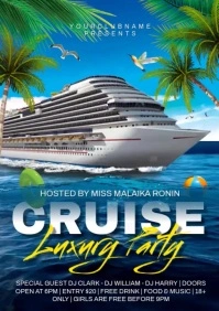 Cruise party A4 template